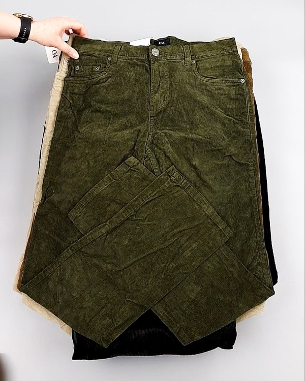 Фотография  330 - Брюки вельветовые м/ж C&A 025#10 кг, ЛОТ №8031 оптом в Ростове-на-Дону и Ростовской области