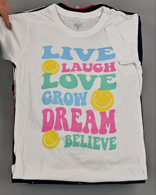 Фотография  907 - Футболки м/ж (Printed T-Shirts New)#5 кг, ЛОТ №8913 оптом в Ростове-на-Дону и Ростовской области