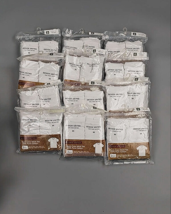 Фотография  400 - Футболка белая муж Корея 085#5 кг оптом в Ростове-на-Дону и Ростовской области