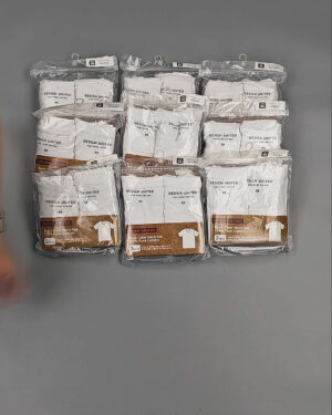 Фотография  969 - Футболка белая муж Корея 085#5 кг оптом в Ростове-на-Дону и Ростовской области