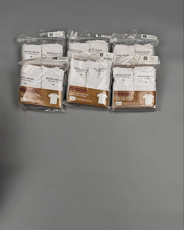 Фотография  977 - Футболка белая муж Корея 085#5 кг оптом в Ростове-на-Дону и Ростовской области